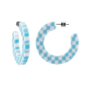 MACHETE Kate Hoops in Blue Checker NWT